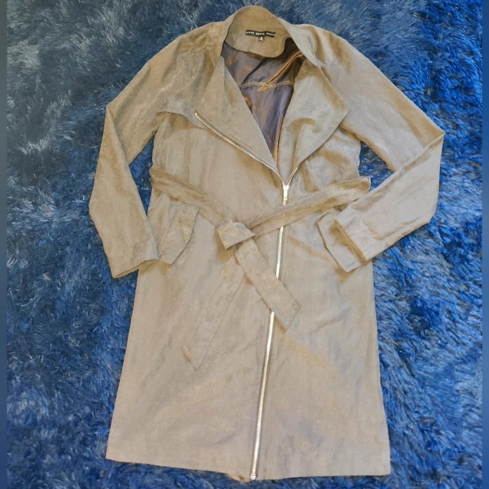 Hyfve long faux suede jacket size medium - Picture 1 of 6